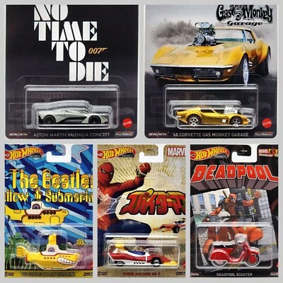 Hot Wheels Retro Entertainment 2021 DMC55-957F ¡JUEGO COMPLETO DE 5 VEHÍCULOS!! Foto 1 de 4