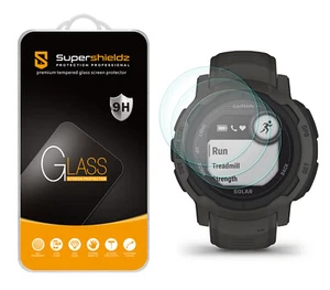 3 x protection d'écran en verre trempé Supershieldz pour Garmin Instinct 2 - Photo 1 sur 5