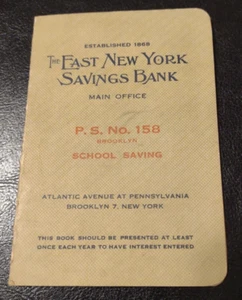1960s The East New York Savings Bank Brooklyn Deposit Book Brooklyn New York - Picture 1 of 4