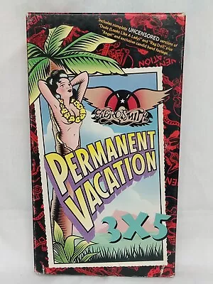 AeroSmith Permanent Vacation 3X5 - VHS Tape for VCR - Image 1 of 4