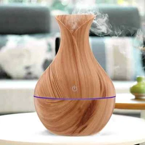 Luftbefeuchter Diffuser Aroma Holz Ultraschall LED Öle Diffusor Duftlampe Duftöl - Bild 1 von 6