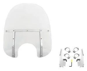 Kit de soportes de parabrisas transparente de 19" Memphis Shades Fats Harley Softail Low Rider 18+ - Imagen 1 de 3