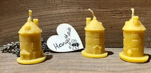 3x Moomin House Valley 100% Beeswax Table Decoration Pillar Dinner Candle - Picture 1 of 5