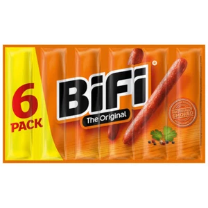 Bifi Salmi Snack Original geräuchert Proteinreich Sixpack 6x25g - Picture 1 of 1