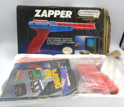 Nintendo Entertainment System NES Zapper пистолет оранжевый/серый 1989 неиспользованный в коробке!! - Изображение 1 из 4