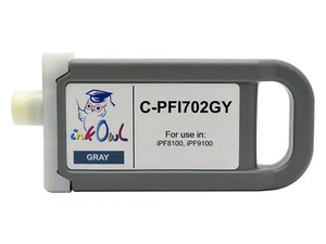 InkOwl 700ml Compatible Cartridge for CANON PFI-702GY GRAY iPF8100 iPF9100 - Picture 1 of 1