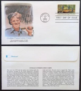 Scott 2037 FDC Civilian Conservation Corp 50th Anniversary Fleetwood Cachet - Picture 1 of 4