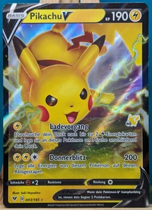 POKEMON - Farbenschock - Pikachu V - 043/185 - ACADEMY STAMP - deutsch - Bild 1 von 1