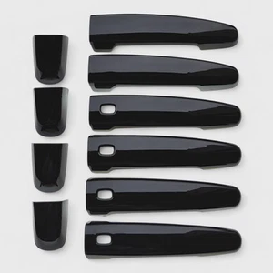 Patented Snap-On Black Door Handle Cover for 19-23 Chevrolet Blazer W/SMARTKEY - Picture 1 of 14