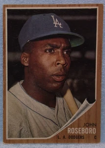 Tarjeta coleccionable de béisbol Topps John Roseboro 1962 de colección (#32) - Imagen 1 de 2