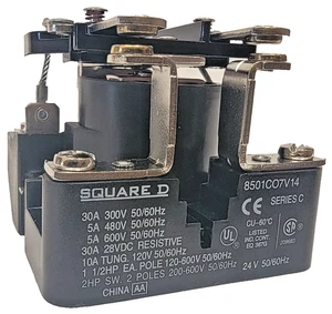 Schneider Electric Square D 8501C07V14 Power Relay Series C 05206 - Picture 1 of 8