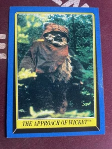 1983 Topps Return of the Jedi Series 2 Blue #142 the Approach of Wicket NM/Mint - Picture 1 of 2