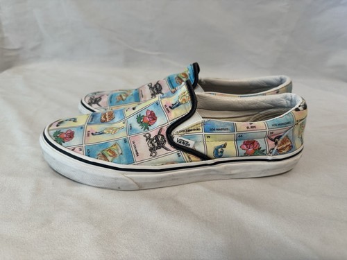Vans Slip On Classico "Los Vans" La Loteria Uomo 11 RARO