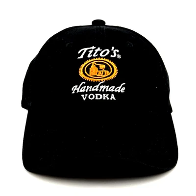 GORRA DE VODKA HECHA A MANO TITO'S para adultos negra - Austin Texas - OSFM - ajustable Foto 1 de 4