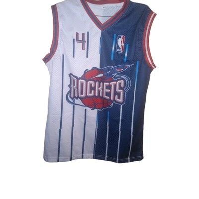 JERSEY PERSONALIZADO DE LOS CHARLES BARKLEY SPLIT ROCKETS COSIDO TALLA PEQUEÑA  Foto 1 de 4