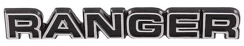 Camión/Bronco Ford serie F 1977-79; emblema de puerta de guantera; "Ranger" Foto 1 de 1