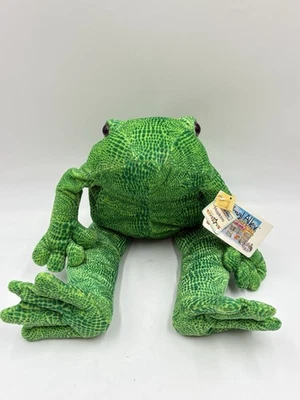 Toys R Us Animal Alley зеленая лягушка Хопкинс плюшевая 19 дюймов 2000 Содружество новая с бирками - Изображение 1 из 4