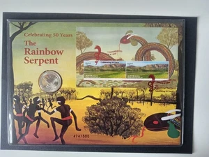 50th Anniversary of The Rainbow Serpent 20c Coloured UNC PNC-- 474/500 - Bild 1 von 2
