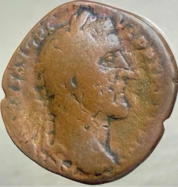 Genuine Ancient Roman Coin Emperor Antoninus Pius 138-161AD As Nice Details - Image 1 of 4