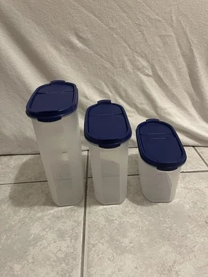 3er Set Tupperware Eidgenosse 1614-20/ 1613 -20/ 1612-23blau Vorratsbehälter - Bild 1 von 4
