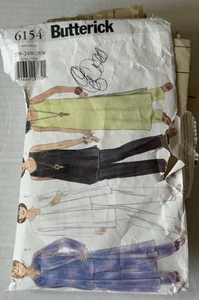 Butterick Sewing Pattern 6154 Jacket Top Tunic Pants Size 22W-26W Cut Vtg 1999 - Picture 1 of 10