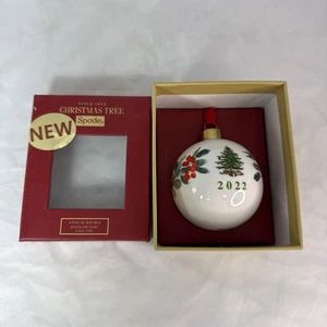 Spode Christmas Tree Annual 2022 Ball Ornament in Box - Bild 1 von 6