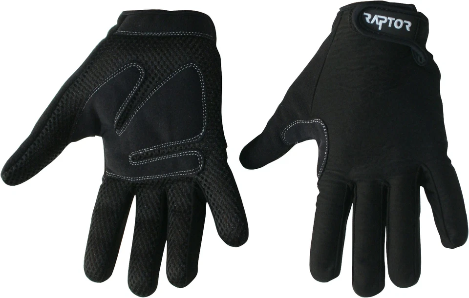 Raptor Vollfinger gepolsterte Rad-/Fahrrad-/Fahrradhandschuhe/MTB/Fahrradhandschuhe. XS/S/M/L/XL/XXL