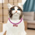 Adjustable Pearl Cat Collar Plastic Cat Rhinestone Collar  Party