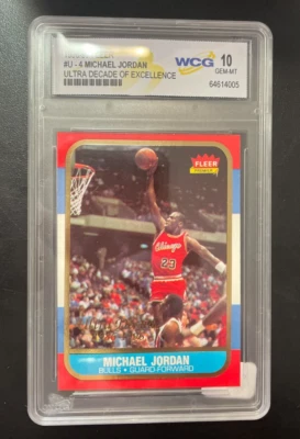 1996-97 Fleer Ultra - Fleer Premiere Ultra Decade 1986 Reprints Michael... - Image 1 of 2