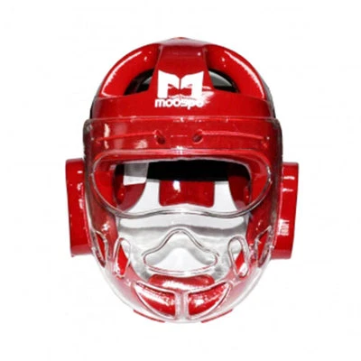 Moospo Taekwondo Face Covered Dipping Headgear Head & Facial Protector TKD Guard - Image 1 of 3