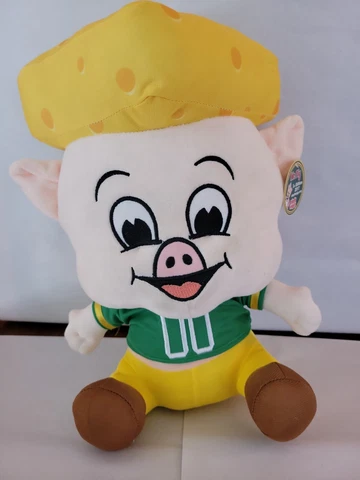 2017 Piggly Wiggly Mr Pig Plush Green Bay Packers Cheesehead 3rd Edition Cover