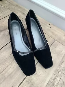 Karen Scott Black Velvet Pump Hill Size 7.5M - Picture 1 of 9