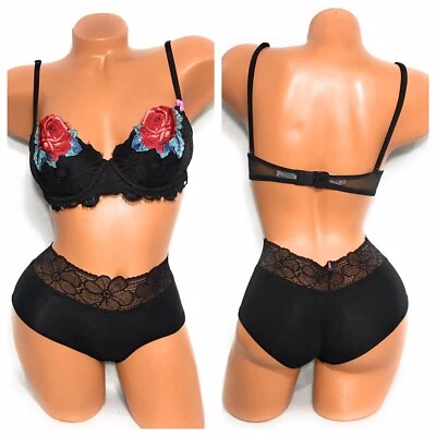 Victoria Secret PINK Date Push Up Bra & Boyshort Panty Size 32C/Small - Image 1 of 4