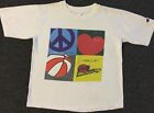 T-shirt promotionnel vintage des années 90 Champion Phoenix Mercury Faded signé S WNBA NBA Suns Love