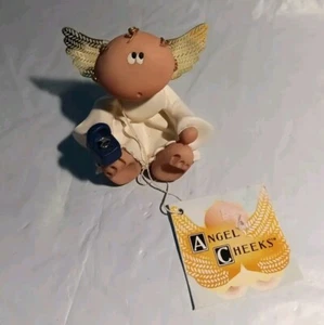 Engel Wangen halten Verlobungsring Dusche Geschenk 2001 Russ Berrie Vintage   - Bild 1 von 8