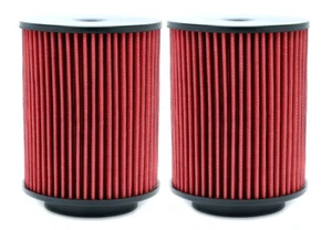 2x Juego de filtros de aire deportivos carcasa de filtro de aire inserto ROJO para Audi A8 D4-4H 4.2l TDI - Imagen 1 de 3