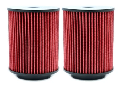 Juego de 2 filtros de aire deportivos carcasa de filtro de aire ROJO para Audi A8 D4-4H 4,2 l TDI - Imagen 1 de 3