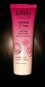Bodycology free & lovely Coconut & Rose softening  Body Butter 1 oz. Travel Size - Picture 1 of 2