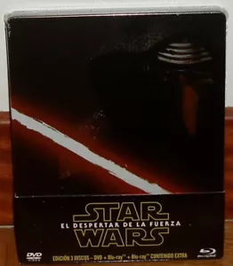 STAR WARS EL DESPERTAR DE LA FUERZA (The Force Awakens) STEELBOOK NUEVO 2 BD+DVD - Imagen 1 de 2