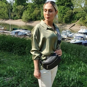Bauchtasche Damen Leder, Umhängetasche Damen Groß, Crossbody Bag, Gürteltasche - Bild 1 von 84