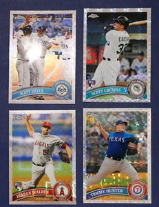 2011 Topps Chrome X-Fractors Lot /4 #31 128 183 187 Hunter Joyce Walden Cousins - Picture 1 of 2