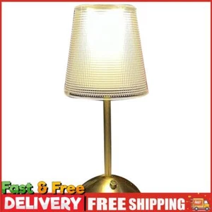 Crystal Table Lamp Metal Rechargeable Touch Desk Light (Small Square Crystal) - Picture 1 of 12