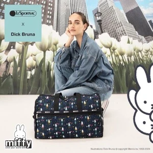 LeSportsac x Dick Bruna Miffy Deluxe Weekender Travel Bag - Picture 1 of 4
