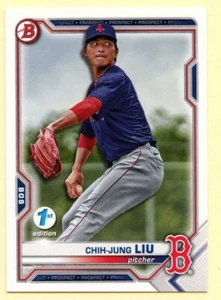 Chih-Jung Liu 2021 Bowman Draft 1st Edition #BD-190 Prospect card - Picture 1 of 2