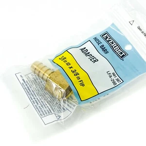 Everbilt LFA-298 Brass Hose Barb Adapter 3/8 in ID x 3/8 in FIP Lead Free - Picture 1 of 4