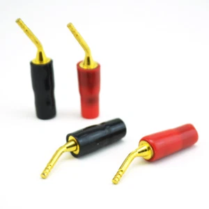 Conector de cable de altavoz HIFI 8 piezas de cobre puro chapado en oro 2 mm pin banana plug - Imagen 1 de 6