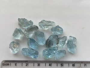 Exclusive 9.8g Facet Grade Natural Aquamarine Rough Gemstone Blue Color Clean - Picture 1 of 4