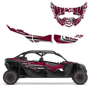 Can Am X3 Maverick MAX Beach Croozer Design Graphic Kit Wraps Decals Off Road - Foto 1 di 9