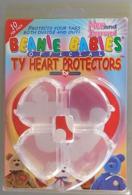 10 er Pack Ty Heart Protectors, die original Herzschützer für Ty Beanie Babies