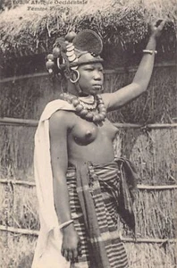 ETHNIC NUDE - West Africa - Foulah Woman - Publ. Fortier 1193 - Picture 1 of 2
